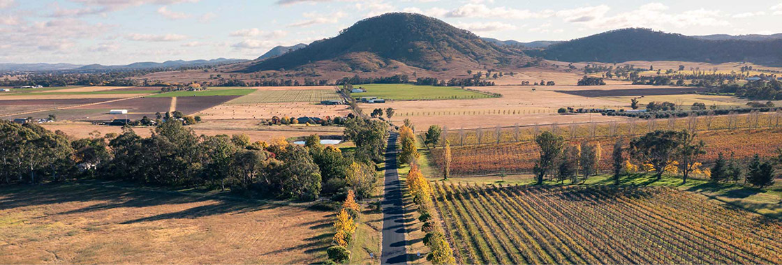 Aerial view of Central West NSW