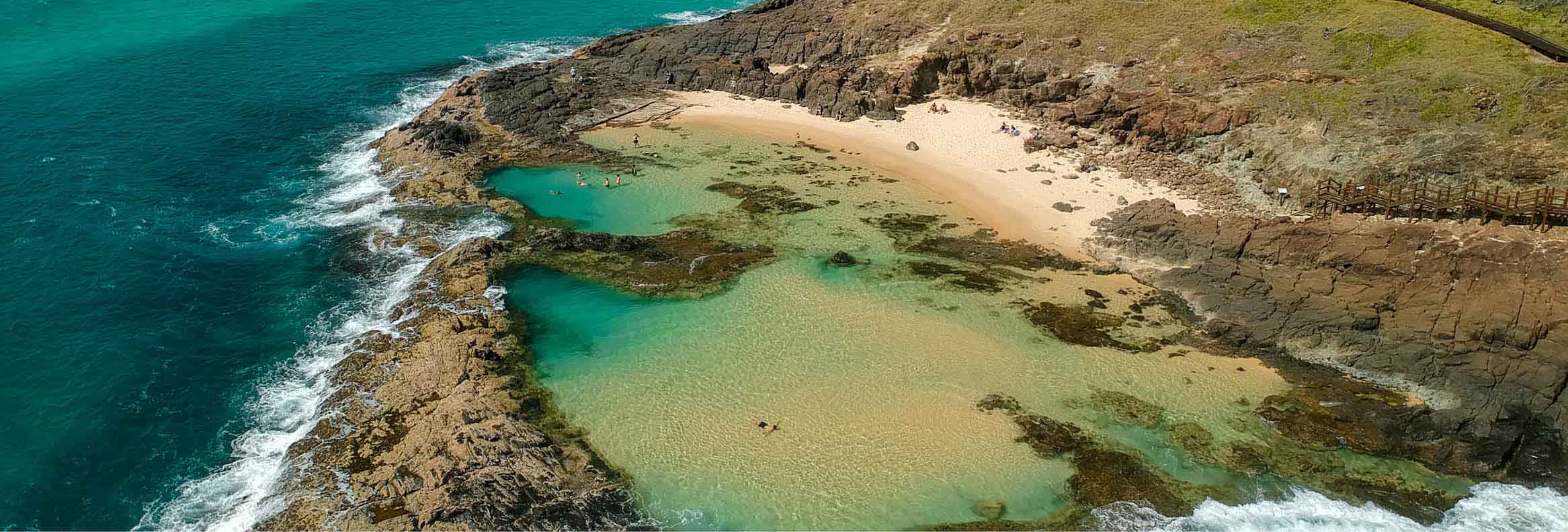 Aerial view of the Fraser Coast