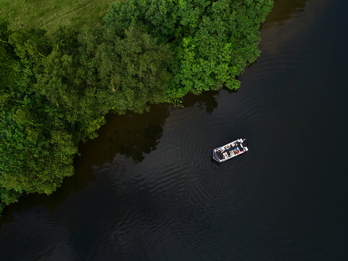 Aerial view of Daintree Boatman Wildlife Cruises. (Image: Tourism and Events Queensland)