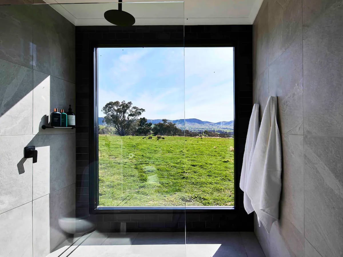 a private bath in Horseshoe Hideaway, Mullion