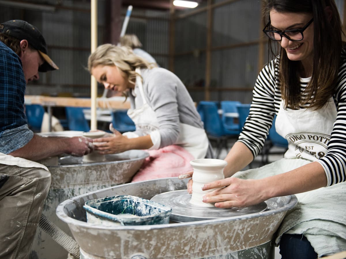 Bendigo Pottery wheelthrowing