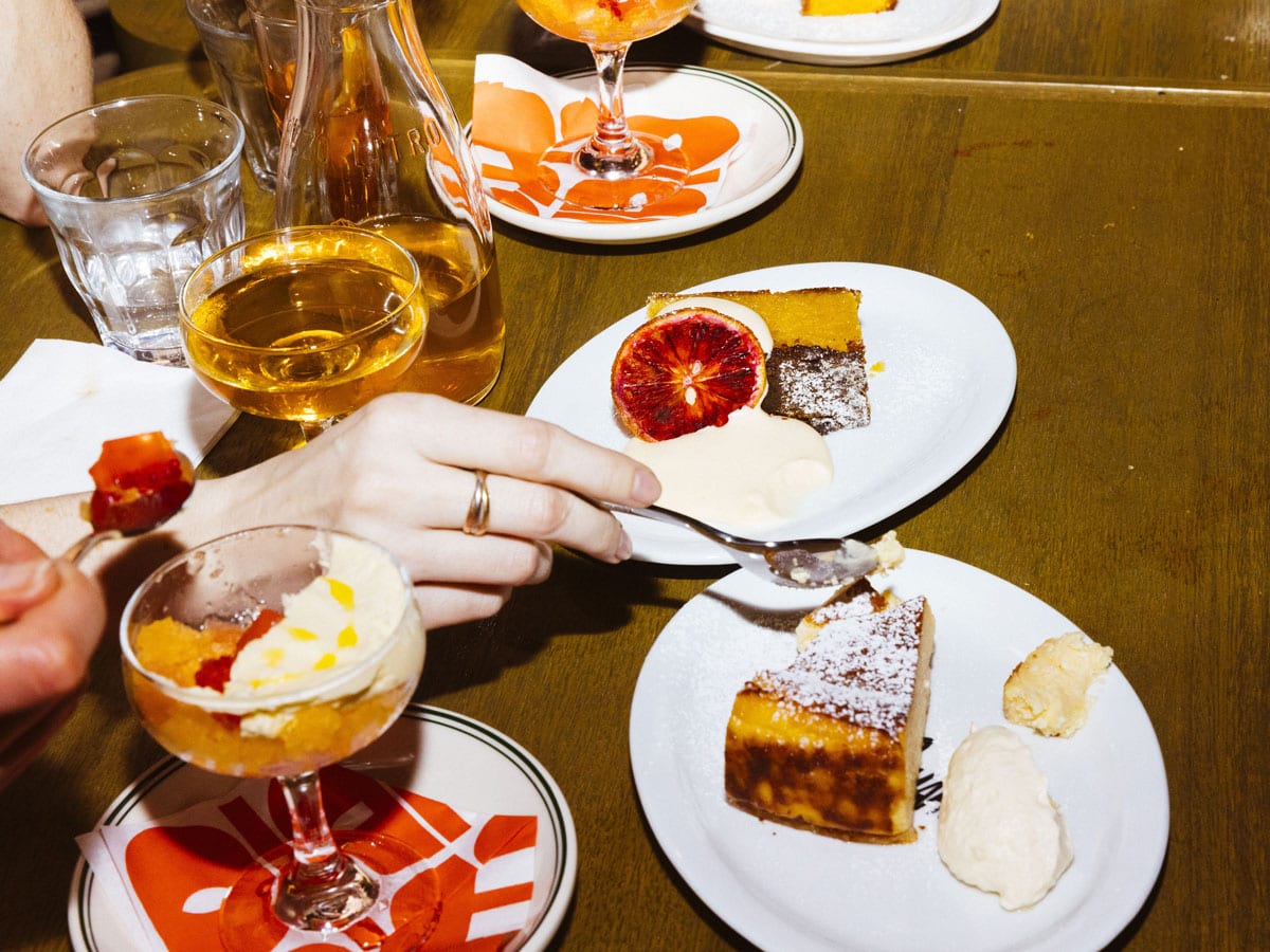 plates of food on the table at Studio Amaro