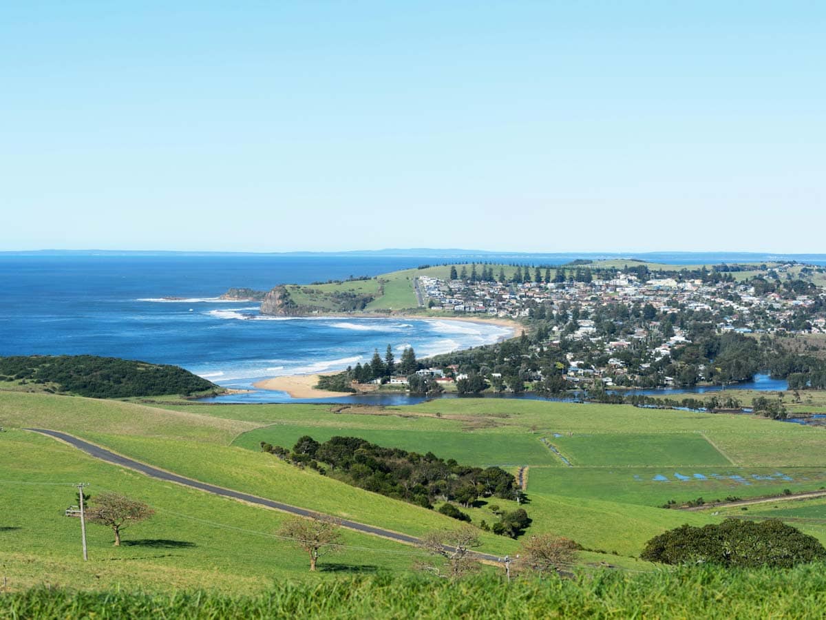 Views of Werri Beach in Gerringong