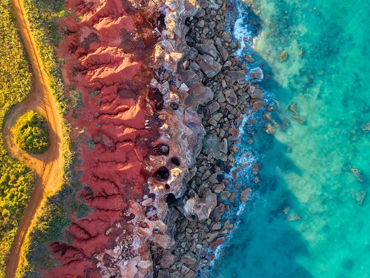 a colourful landscape of Gantheaume Point, Broome