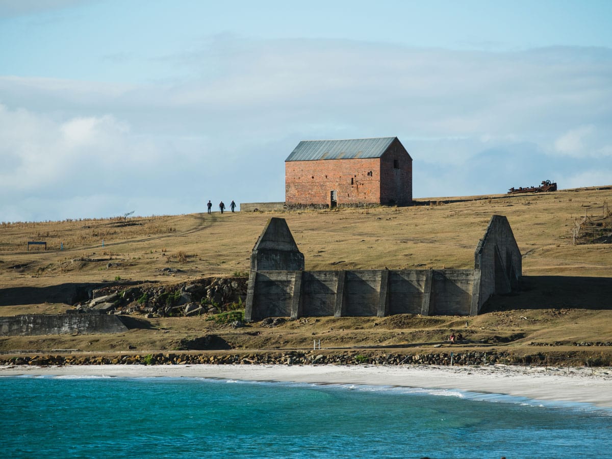 the Convict Barn and Clinker Store at Maria Island