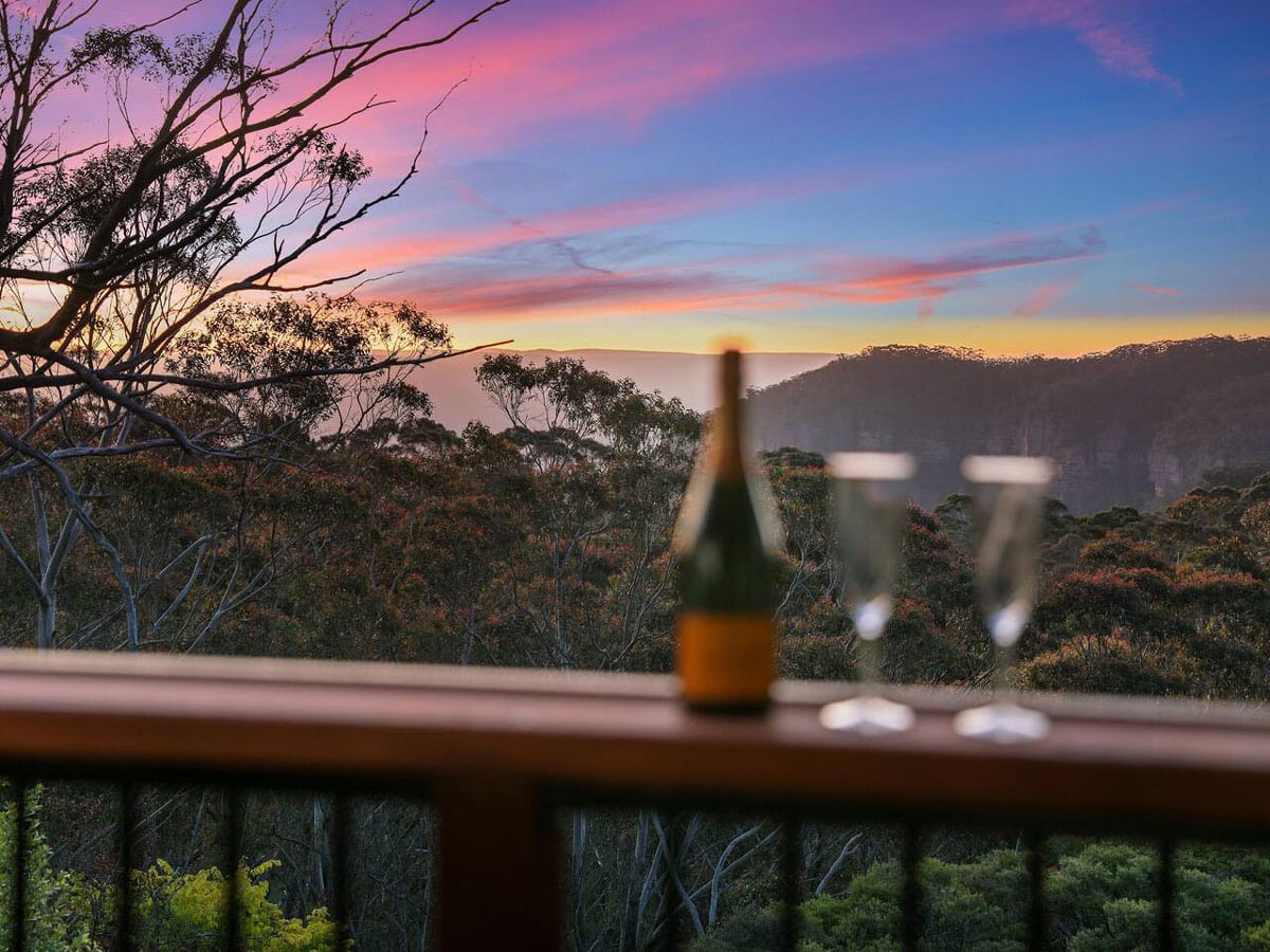 The view from Megalong Lookout Cottage