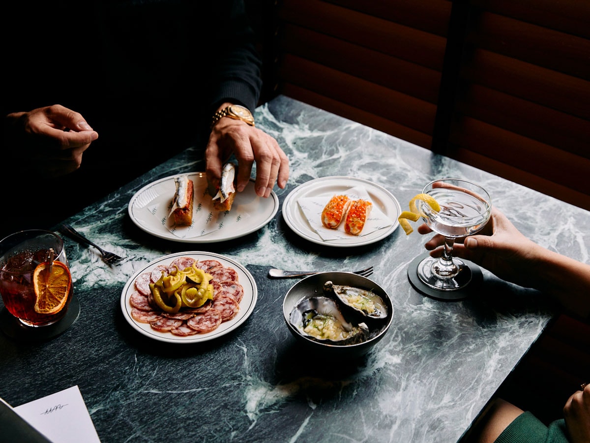 A spread of food from Untitled in Cremorne Melbourne