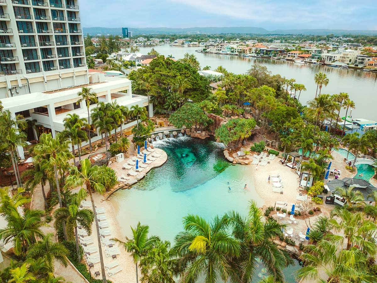 lagoon pool J W Marriott gold coast resort