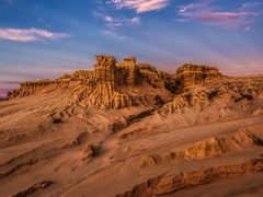 Sunset, Walls of China, Mungo National Park, New South Wales, Australia