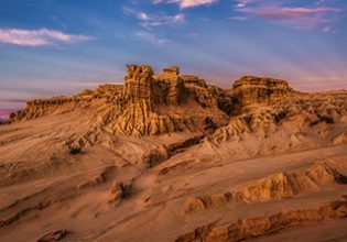 Sunset, Walls of China, Mungo National Park, New South Wales, Australia