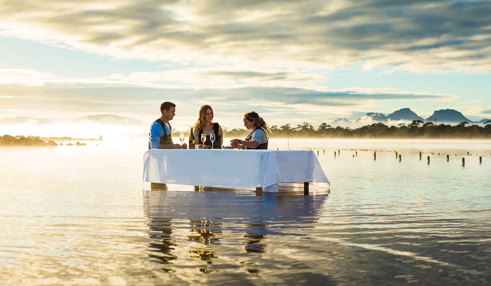 Oyster shucking Coles Bay-style.