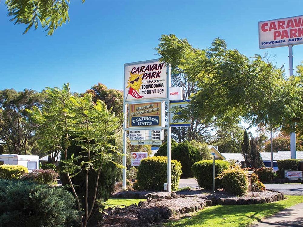 Toowoomba caravan park exterior